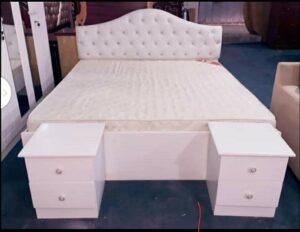 Design bed with mattress